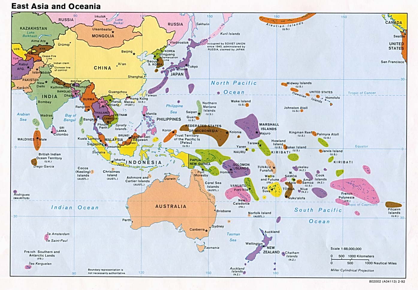 map of asia and australia and pacific Reference Map Of East Asia And The Pacific Islands map of asia and australia and pacific